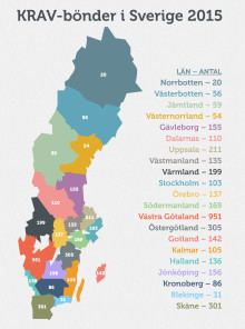 Var finns Sveriges kravbönder